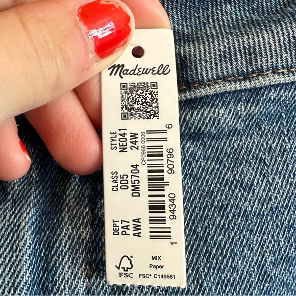 NWT Madewell The Plus Mid-Rise Perfect Vintage Jean in Ainsdale Wash - Picture 10 of 11